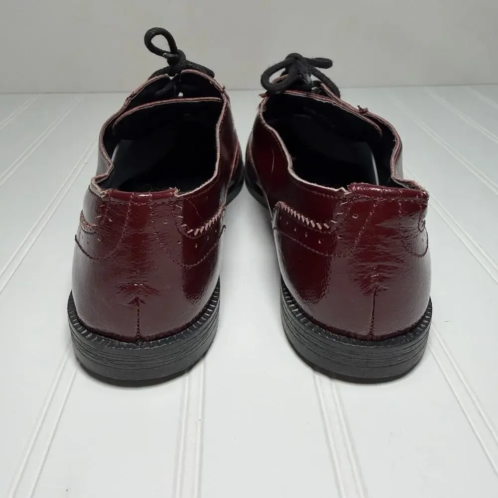 Topshop Burgundy shoes made in Italy, beautiful leather - Picture 5 of 8
